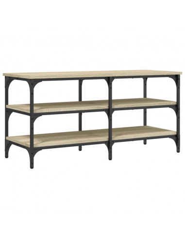 Panca Porta Scarpe Rovere Sonoma 100x38,5x49 Legno Multistrato