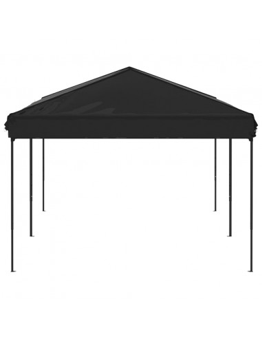 Tenda per Feste Pieghevole Nero 3x6 m
