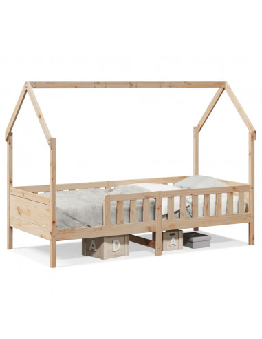Giroletto Casetta per Bambini 90x200 cm Legno Massello di Pino