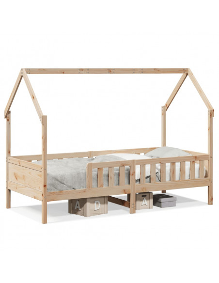 Giroletto Casetta per Bambini 90x200 cm Legno Massello di Pino