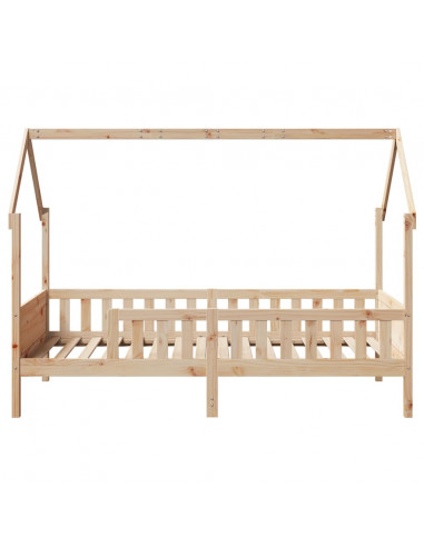 Giroletto Casetta per Bambini 90x200 cm Legno Massello di Pino