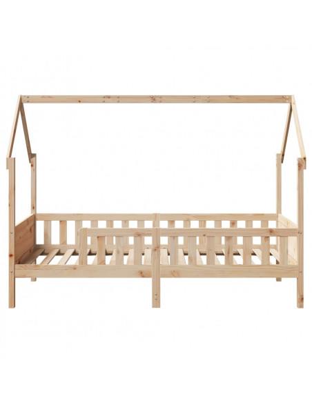 Giroletto Casetta per Bambini 90x200 cm Legno Massello di Pino