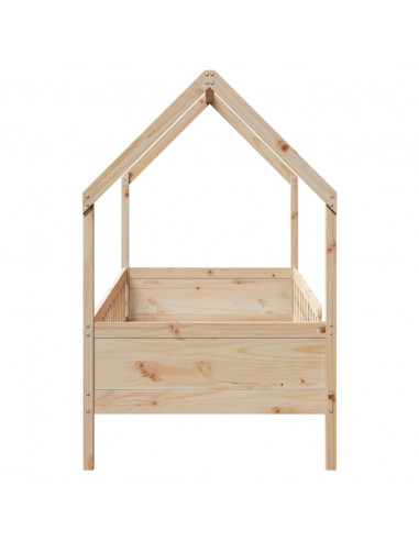 Giroletto Casetta per Bambini 90x200 cm Legno Massello di Pino