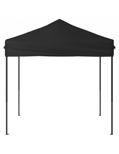 Tenda per Feste Pieghevole Nera 2x2 m