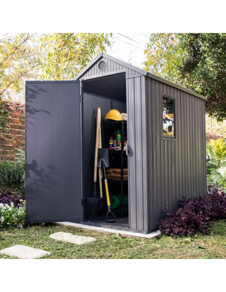 Keter Casetta da Giardino Darwin 46 Aspetto Legno Grigio