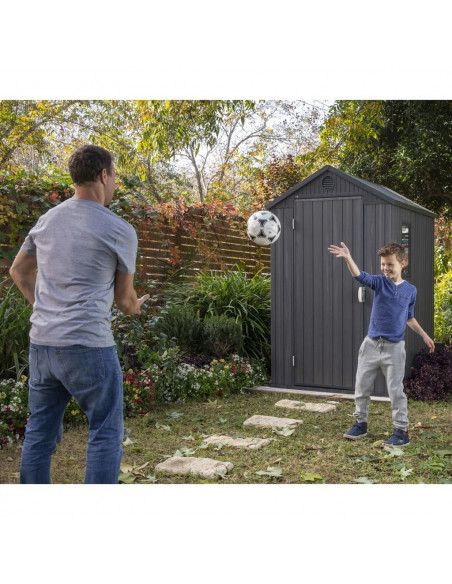 Keter Casetta da Giardino Darwin 46 Aspetto Legno Grigio