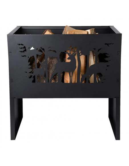 Esschert Design Braciere Cervo Rettangolare