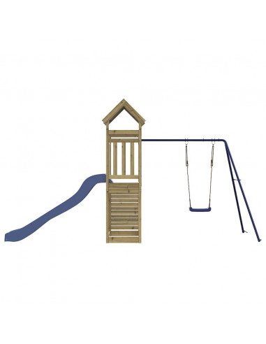 Set da Gioco da Esterno in Legno di Pino Impregnato