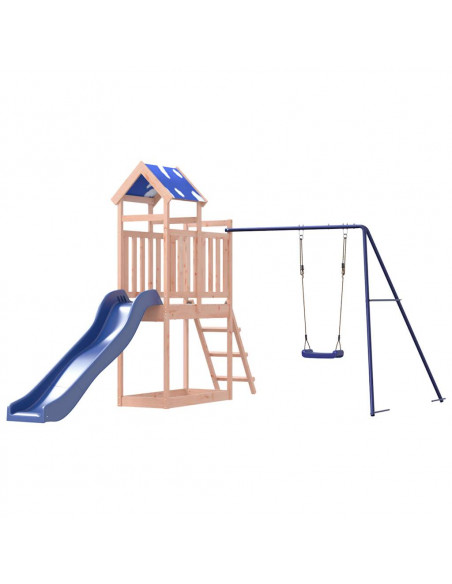 Set da Gioco da Esterno in Legno Massello di Douglas