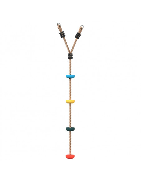 Altalena con Corda a Disco per Bambini con 4 Pioli Multicolore