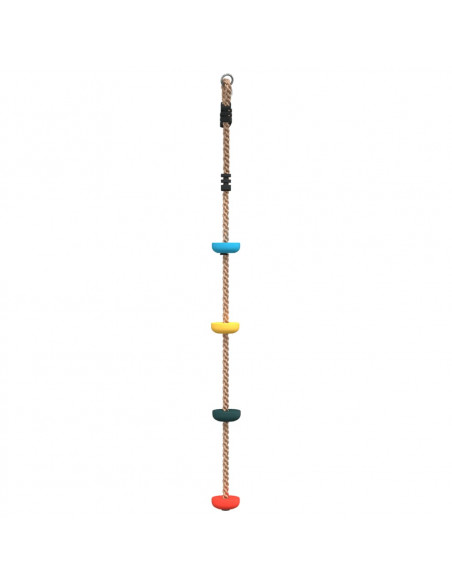 Altalena con Corda a Disco per Bambini con 4 Pioli Multicolore