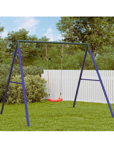 Seggiolino Altalena per Bambini Singolo Corda Regolabile Rosso