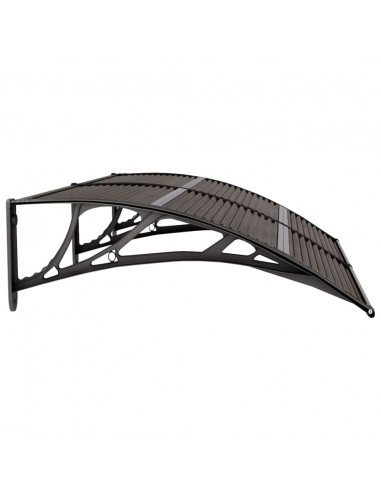 Tettoia per Porta Nera 150x75 cm Policarbonato