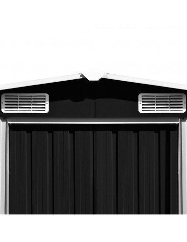 Casetta da Giardino 257x489x181 cm in Metallo Antracite