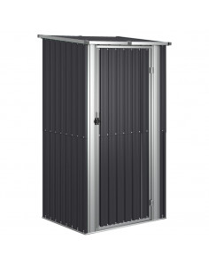 Capanno da Giardino Antracite 118,5x97x209,5 cm Acciaio Zincato 2