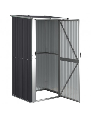 Capanno da Giardino Antracite 118,5x97x209,5 cm Acciaio Zincato