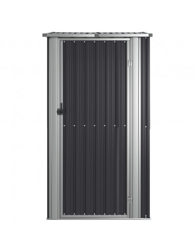 Capanno da Giardino Antracite 118,5x97x209,5 cm Acciaio Zincato