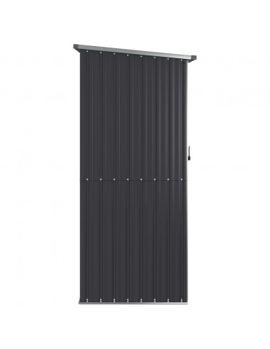 Capanno da Giardino Antracite 118,5x97x209,5 cm Acciaio Zincato