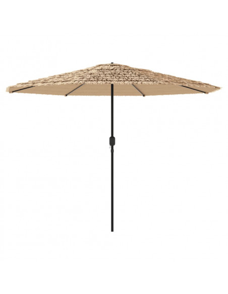 Ombrellone Giardino con Palo in Acciaio Marrone 388x388x248 cm