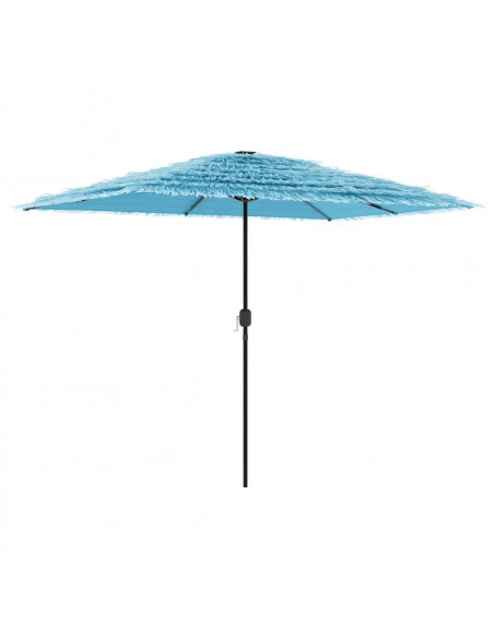 Ombrellone Giardino con Palo in Acciaio Blu 300x200x250 cm