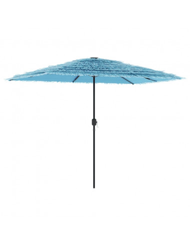 Ombrellone Giardino con Palo in Acciaio Blu 300x200x250 cm