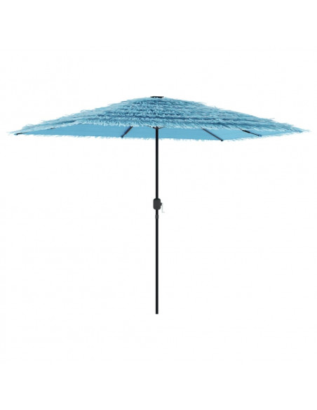 Ombrellone Giardino con Palo in Acciaio Blu 300x200x250 cm