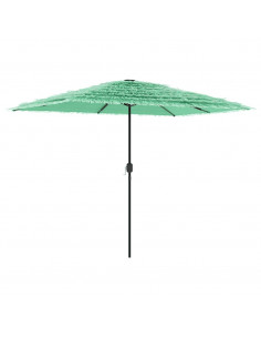 Ombrellone Giardino con Palo in Acciaio Verde 300x200x250 cm 2