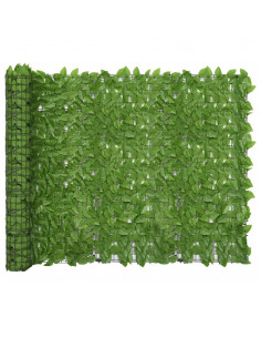 Paravento da Balcone con Foglie Verdi 500x150 cm 2