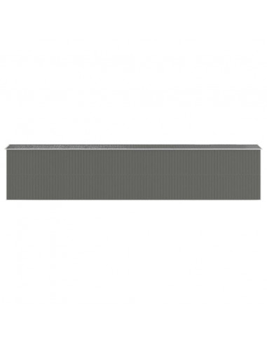 Capanno Giardino Grigio Chiaro 192x1021x223 cm Acciaio Zincato