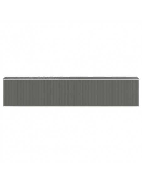 Capanno Giardino Grigio Chiaro 192x1021x223 cm Acciaio Zincato