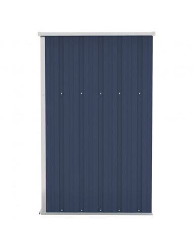 Capanno da Giardino a Parete Antracite 118x100x178 cm Acciaio