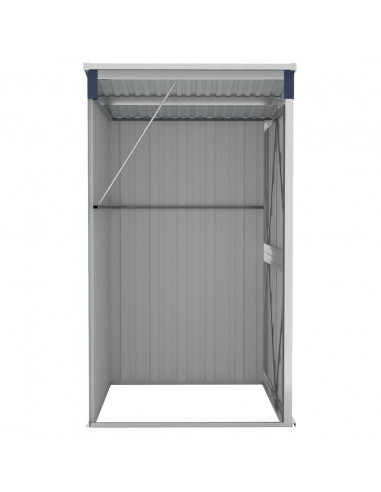 Capanno da Giardino a Parete Antracite 118x100x178 cm Acciaio