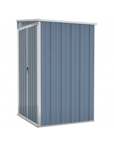 Capanno Giardino a Parete Grigio 118x100x178 cm Acciaio Zincato 2