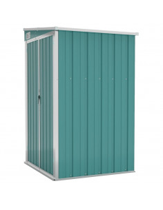 Capanno Giardino a Parete Verde 118x100x178 cm Acciaio Zincato 2