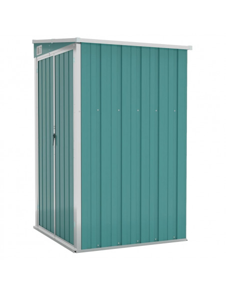 Capanno Giardino a Parete Verde 118x100x178 cm Acciaio Zincato