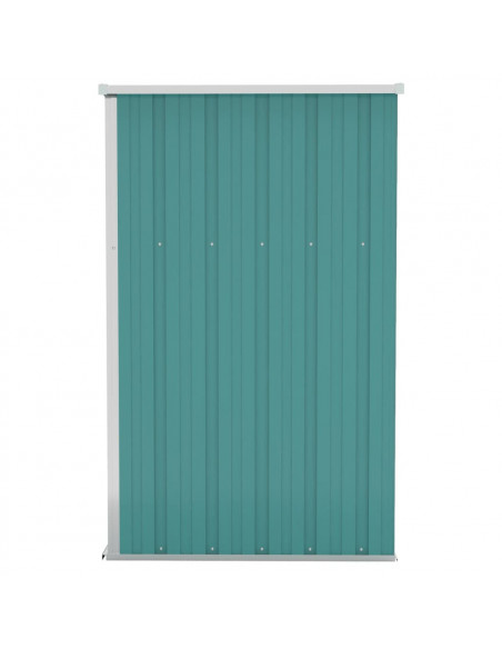 Capanno Giardino a Parete Verde 118x100x178 cm Acciaio Zincato