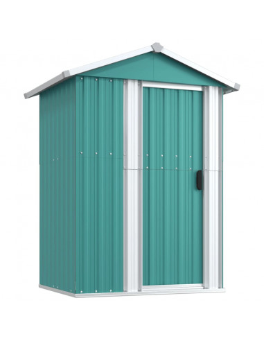 Capanno da Giardino Verde 126x97,5x177 cm Acciaio Zincato