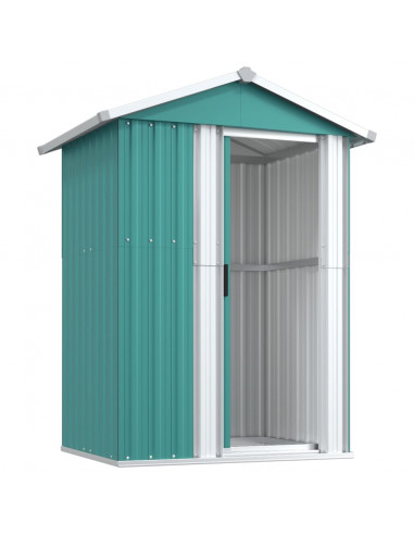 Capanno da Giardino Verde 126x97,5x177 cm Acciaio Zincato