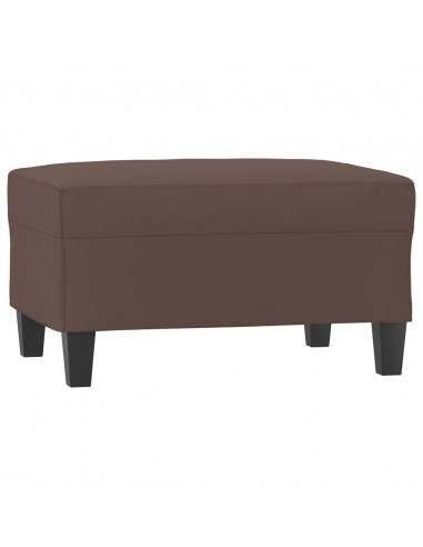 Poggiapiedi Marrone 70x55x41 cm in Similpelle