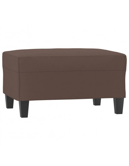 Poggiapiedi Marrone 70x55x41 cm in Similpelle