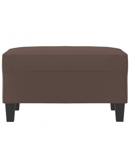 Poggiapiedi Marrone 70x55x41 cm in Similpelle