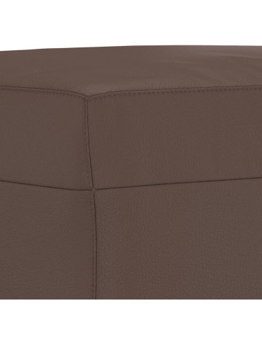 Poggiapiedi Marrone 70x55x41 cm in Similpelle