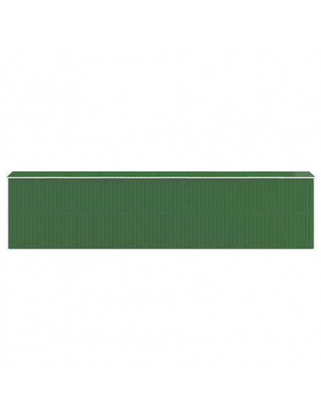 Capanno da Giardino Verde 192x855x223 cm Acciaio Zincato