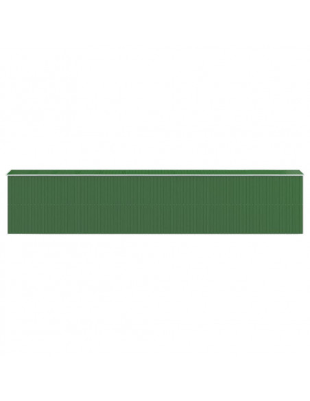 Capanno da Giardino Verde 192x938x223 cm Acciaio Zincato