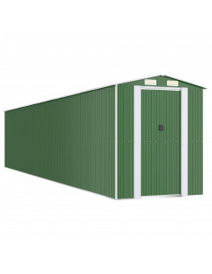 Capanno da Giardino Verde 192x1021x223 cm Acciaio Zincato 2