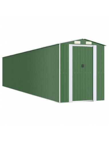 Capanno da Giardino Verde 192x1021x223 cm Acciaio Zincato