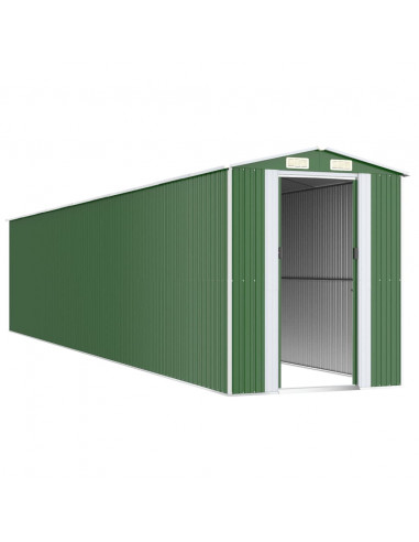 Capanno da Giardino Verde 192x1021x223 cm Acciaio Zincato