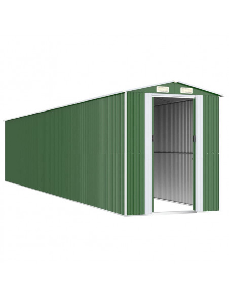 Capanno da Giardino Verde 192x1021x223 cm Acciaio Zincato