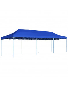 Gazebo Pieghevole Pop-Up 3x9 m Blu 2
