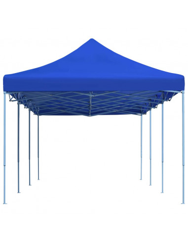 Gazebo Pieghevole Pop-Up 3x9 m Blu